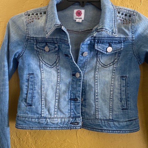 Denim Jean jacket 10/12 girls - Picture 2 of 4